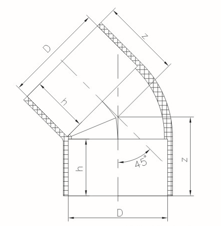 UPVC 45° ELBOW