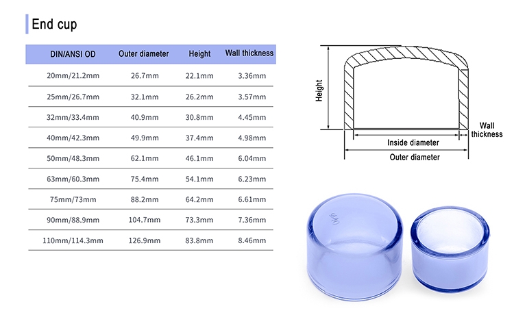 UPVC CLEAR END CAP