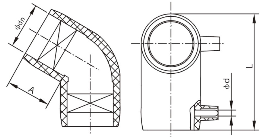 ELECTROFUSIONG ELBOW45°